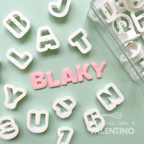 Cortantes Letras y Numeros Blaky Ruphas - 2 Cm.