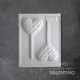 Placa Plastichok Chupetin Corazon con Textura 1452A