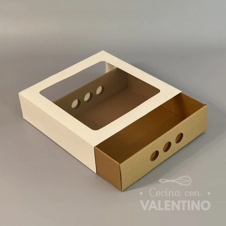 Caja Desayuno Blanca 25x25x7