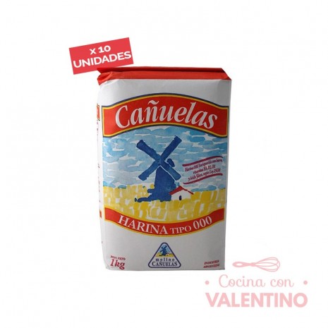 Harina 3/0 Cañuelas - 1Kg - Pack 10 Un.
