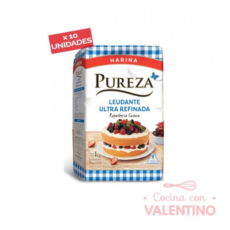 Harina Leudante Pureza - 1Kg - Pack 10 Un.
