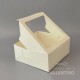 Caja Cartulina Delivery Con Visor 25x25x10cm