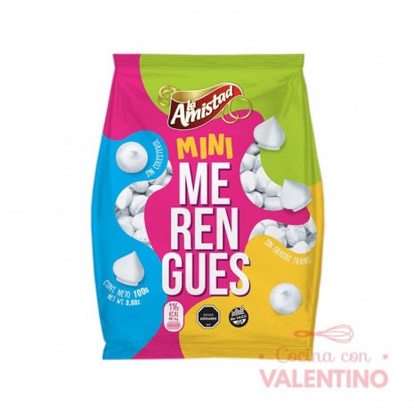 Merengue Mini Blanco La Amistad - 100 Grs.