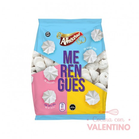 Merengue Mediano Blanco 100g - La Amistad