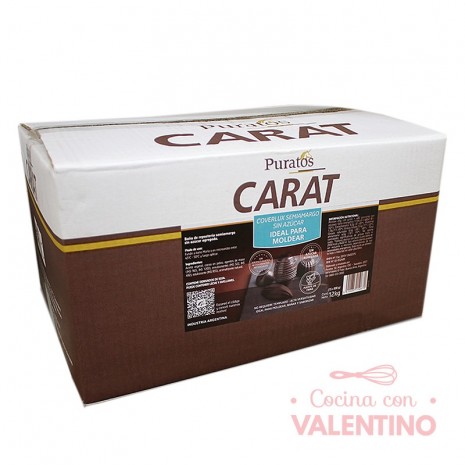 Baño de Moldeo Carat Semiamargo Sin Azucar - 800 Grs - Pack 15 Un