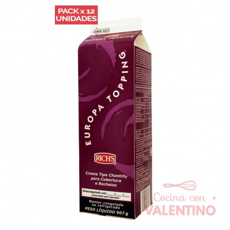 Europa Topping Rich - 907 Grs - Pack 12 Un.