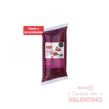 Relleno Rich de Frutos Rojos - 500 Grs - Pack 12 Un.