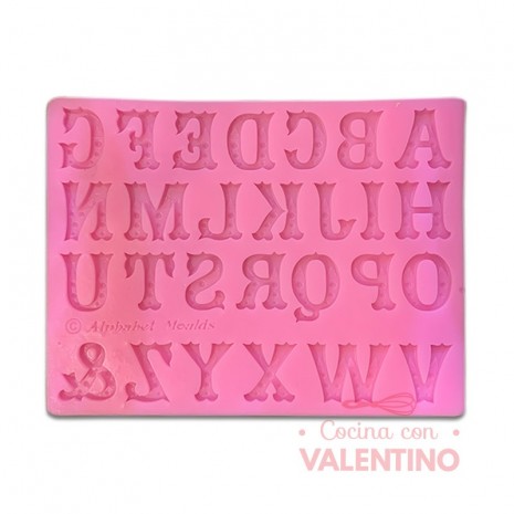 Molde Flexible Abecedario Puntos 15x11 - CM