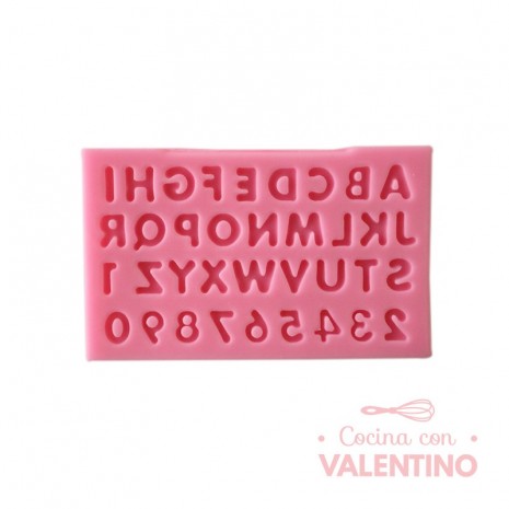 Molde Flexible Abecedario. Numeros y Signos - CM