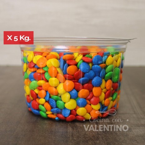 Confites Piedritas Lentejitas frutales - 5 Kg.