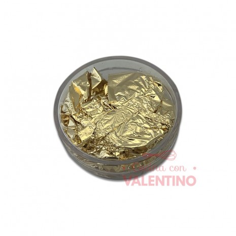 Lamina Comestible King Dust Oro 24K - Pote 2 Un.