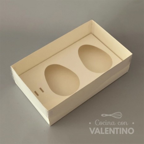 Caja 2 Medio Huevo Pascua 12 cm -25x15x7.5 Caja 2 Medio Huevo Pascua 12 cm -25x15x7.5