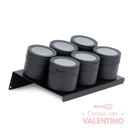 Especiero Imantado Negro - x6