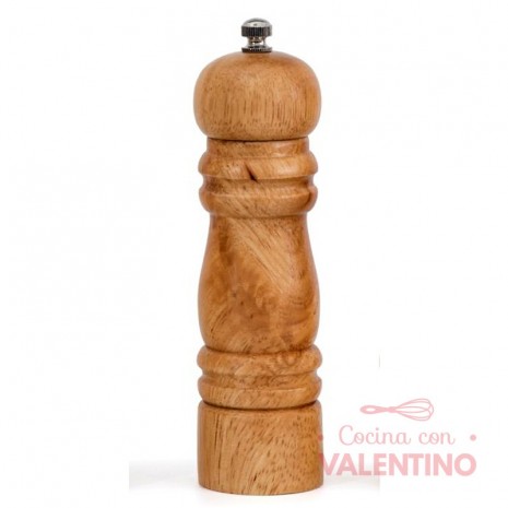 Pimentero de Madera con Engranaje - 15 Cm.