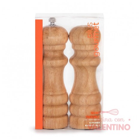 Set Salero y Pimentero de Madera