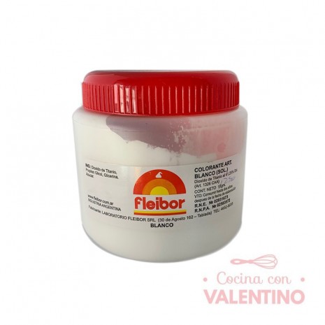 Colorante Pasta Fleibor Blanco - 250 Grs
