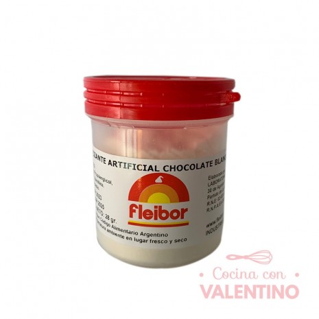 Esencia de Choco Blanco en Polvo Fleibor - 28 Grs