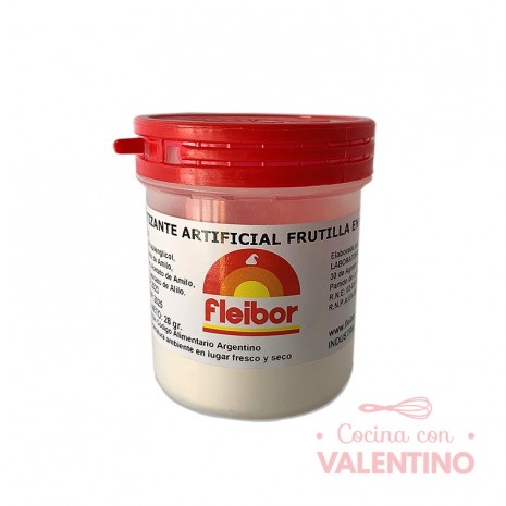 Esencia en Polvo Fleibor Frutilla - 28 Grs