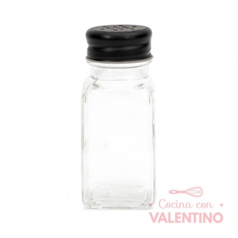 Salero Vidrio Tapa Acero
