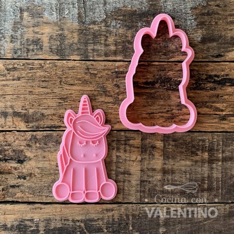 Cortante + Sello DeliPrint Unicornio Sentado B
