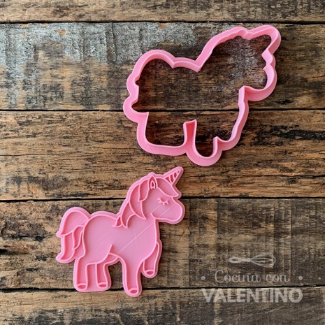 Cortante + Sello DeliPrint Unicornio Parado D7