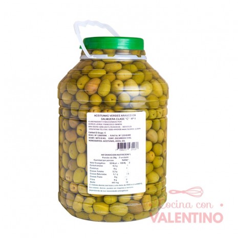 Aceituna Clase C Verde Arauco N° 1 - 5 Kg