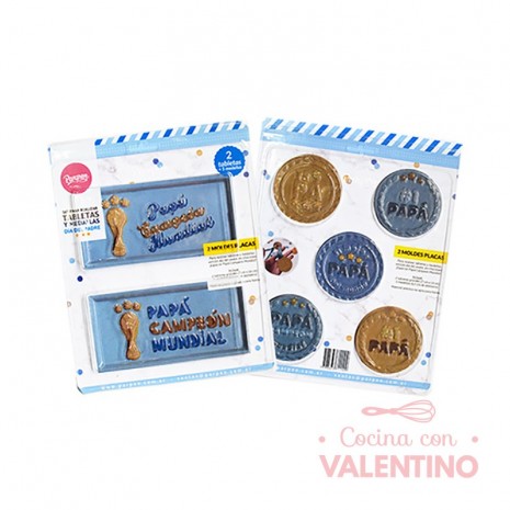 Set Placas Tabletas y Medallas Día del Padre Parpen