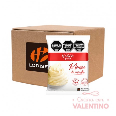 Mousse Keuken Vainilla - 500 Grs - Pack 12 Un