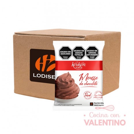 Mousse Chocolate Keuken - 500 Grs. - Pack 12 Un.