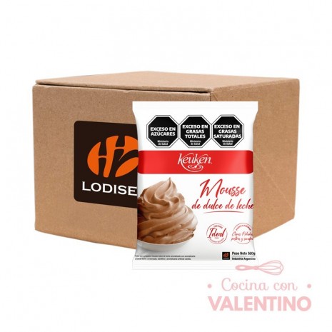 Mousse Keuken Dulce de Leche - 500 Grs - Pack 12 Un