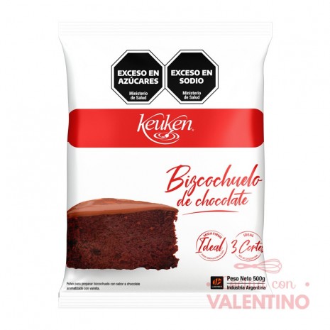 Mix Bizcochuelo Chocolate Keuken - 500 Grs.
