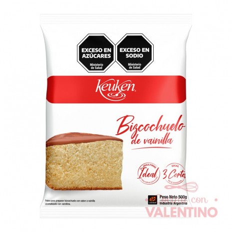 Mix Bizcochuelo Keuken Vainilla - 500 Grs