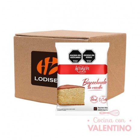 Mix Bizcochuelo Keuken Vainilla - 500 Grs - Pack 12 Un