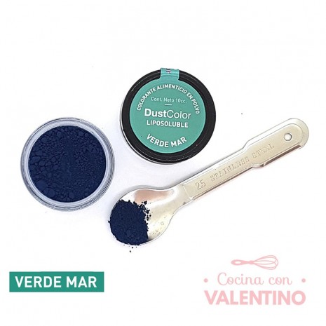 Colorante Polvo Dust Color Liposoluble Verde Mar - 8 Grs