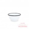 Bowl Enlozado Nonfork® Borde Negro 14x7