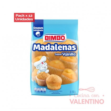 Magdalena Bimbo Vainilla - 200 Grs - Pack 12 Un