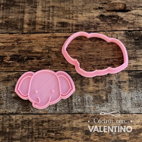 Cortante + Sello DeliPrint Elefante Cara