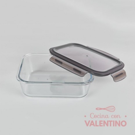 Contenedor Vidrio Rectangular 21x16 - 1050 ML