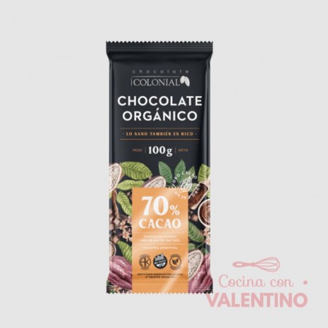Chocolate Organico Colonial 70% - 100 Gr