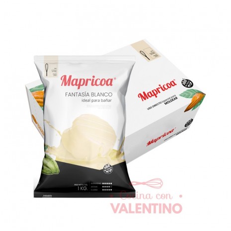 Baño Alfajorero Blanco Mapricoa - 1 Kg - Pack 3 Un.