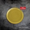 Plato Bandeja Carton Dorado - 21 Cm - 50 Un