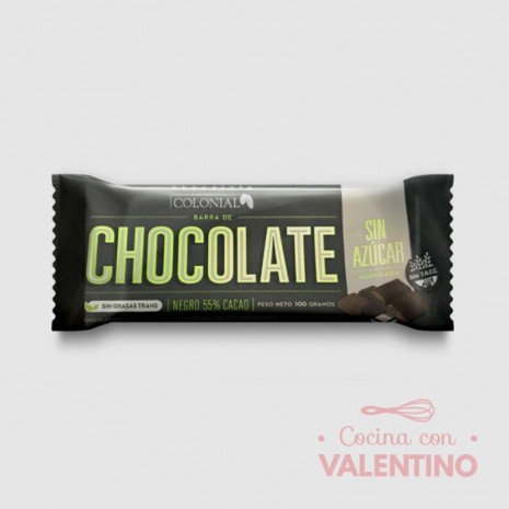 Chocolate Sin Azucar Colonial 55% - 100 Grs.