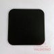 Base Cuadrada Fibro Plus con Tacos Negra - 28cm