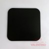 Base Cuadrada Fibro Plus con Tacos Negra - 28cm