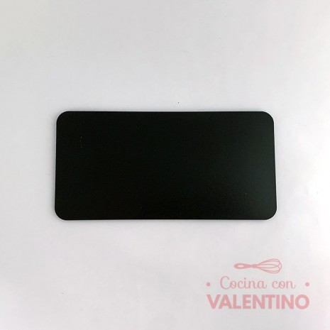 Base Fibro Plus Rectangular con Tacos Negra - 10x20