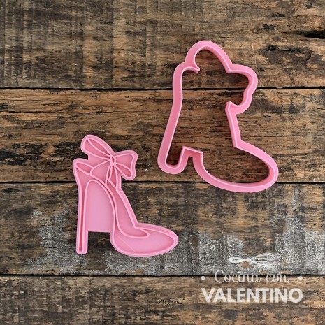 Cortante + Sello DeliPrint Zapato Barbie D4