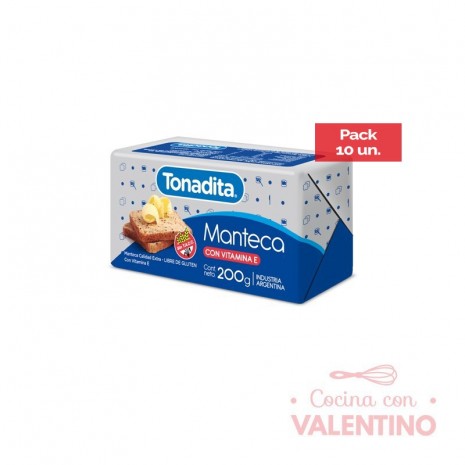 Manteca Tonadita - 200 Grs. - Pack 10 Un.