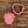 Cortante + Sello DeliPrint Calavera con Flores