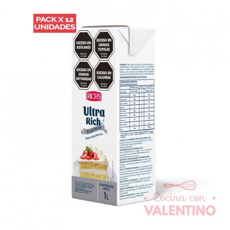 Ultra Rich Platinum (UHT) - 1 Lt - Pack 12 Un