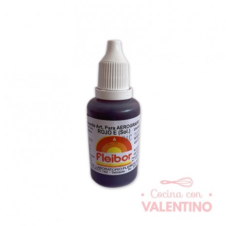 Colorante Para Aerografo Fleibor Rojo E - 30 Ml